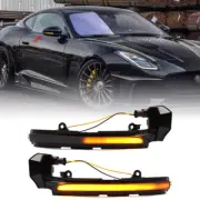 2x For Jaguar XE X760 XF X260 XJ X351 XK Dynamic LED Side Mirror Indicator Light