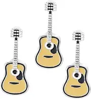 [GLSTOY] Retro Guitar Lapel Pin Badges 3pcs Enamel Guitar Brooch Pins Fashion Accessory