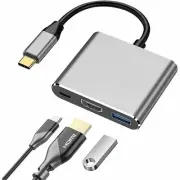 4xem 4XUSBCHUB02 Usbc Multiport Adapter Hub Hdmiperp Usba Usbc Ports
