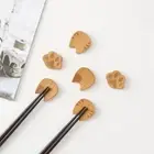 Cat Shaped Chopsticks Holder Tableware Rack Chopstick Rest Dinnerware Stand
