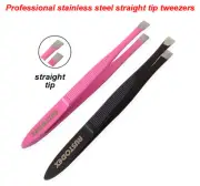 EYEBROW TWEEZER PLUCKER PULLER TWEEZERS STRAIGHT TIP HAIR REMOVING BEAUTY SALON
