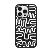 iPhone 16 Pro Impact Case MagSafe Compatible White Line Art by Corey Paige Designs