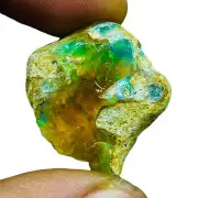 35.00 Cts Natural Ethiopian Opal Rough 29x26mm Huge Untreated Loose Gemstone