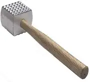 Onesource New, Extra Large Heavy-Duty Meat Tenderizer Mallet, Meat Tenderizer Hammer, Double-Sided, Commercial-Grade, Wood Handle by