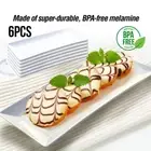 6X Home Master® Melamine Platter Tray Rectangle 15cm x 35cm AU