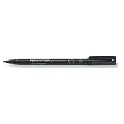 Staedtler Lumocolor Ohp Pen Permanent Superfine 0.4Mm Line Black Pack 10