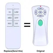 Replace Remote Control For Ceiling Fan CHQ7080T UC7080T Up/Dn Light and Reverse