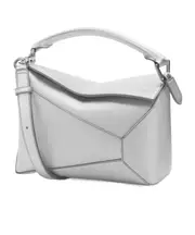 Small Puzzle bag in laminated lambskin One size Silver