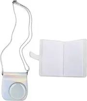Uonlytech Travel Camera Bag with Shoulder Strap Instant Camera Carrying Case Compatible with Includes Page Photo Album
