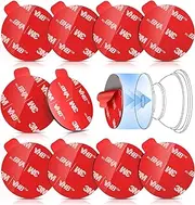 10 Pcs 3M Sticky Pads for Pops Socket Base: 1.38" Round Strong Adhesive Replacement Double Sided Tape for iPhone Popgrips, Cell Phone Grip & Ring Holder, Very High Bond VHB Circle Sticker 35mm