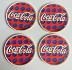 Coca Cola Promo Merchandise Soft Drink Coaster Set of 4 1994 Vintage Retro NOS