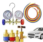 AC Diagnostic Tool, Professional Multifunctional AC Freon Gauge, Portable Refrigerant Testing Device, Refrigeration System Accessories for Car Air Conditioning