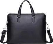 [HAMKVBPR] Mens Briefcase Men's Leather Briefcase Custom Bag Men's One Shoulder Bag Business Laptop Bag Messenger Bag for Work Business