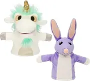 Bluey 2-Pack of Plush | Unicorse and Bob Bilby Puppets | Perfect Sized to Fit onto Toddler's Hands | Amazon Exclusive