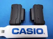 Casio Watch Parts DW-5600E,DW-6900 Loop Thru Lugs. Pair w/Spring Bars Black