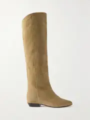 [Isabel Marant] Isabel Marant - Skarlet Suede Knee Boots - Taupe - FR40 FR 40 Brown