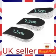 Shoe Height Increase Insoles Heel Lift 1.5/2.5/3.5cm Pads Sole Foot Washable