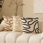 Boho Style Chenille Pillowcase 45 x 45 Throw Pillow Cover Home Decor