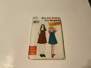 Simplicity 9732 pattern Girls Jumper Size A (7-14)1995 uncut