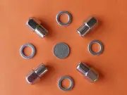 NEW CHROME MAG WHEEL NUTS Pack of 4 SUIT MOST MORRIS 1000 MOKE MINI TRIUMPH etc