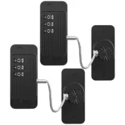 2pcs Refrigerator Locks Password Locks Freezer Drawer Locks Safety Proof