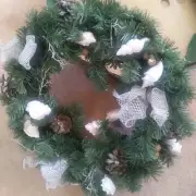 Christmas Wreath festive Intricate Natural Looking Eye-catching One Of A Kind...