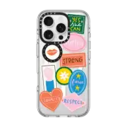 iPhone 16 Pro Clear Case MagSafe Compatible WOMAN STICKERS