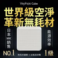 在飛比找momo購物網優惠-【Vephos】Cube 無耗材涼風扇清淨機(一級能效/小至