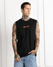 [Silent Theory] Silent Theory Men's Defeat Muscle Tank Top in Black Size XL XL Black