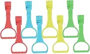 MERRYHAPY 8pcs Crib Pull Rings Safe Standing Assist for Boy Girl Supportive Rings for Walking Practice Smooth Edges for Developing Strength and Confidence