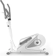 Fitness Equipment 2-In1 Elliptical Cross Trainer Exercise Bike-Fitness Cardio Weightloss Workout Machine-with Seat + Pulse Heart Rate Sensors Cross Trainer Small, Robust and Compact Portable