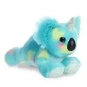 Aurora - Small Blue Bright Fancies - 7" Bubblegum Koala - Vibrant Stuffed Animal