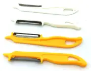 4Pcs Fruit Apple Peelers Potato Peeler Strips Stainless Steel Blade