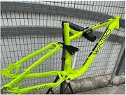 MTB Suspension Frame 26/27.5er Disc Brake Trail Mountain Bike Frame Travel 120mm Aluminium Alloy Bicycle Frame DH/XC/AM Quick Release 135mm (Color : Yellow, Size : 26 * 17'')