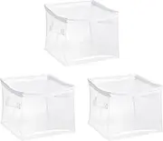 [Amazon Basics] Clear Zippered Organizers, 3-Pack