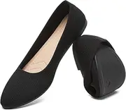 [HEAWISH] Women’s Ballet Flat Flats Shoes Comfortable Mesh Pointed Toe Slip On Dress Shoes