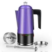 Electric Coffee Percolator 12 CUPS Percolator Coffee Pot Stainless Steel Perc...