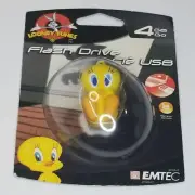 Emtec Looney Tunes Tweety Bird 4GB Flash Drive New Sealed USB 2.0