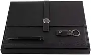 Hugo Boss Executive Cravate Set Leather Folder, Ballpoint Pen and Keyring HAK004D + HDF004A + HST0034A HPBFK004