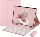 AnMengXinLing Keyboard Case and Mouse Combo Galaxy Tab A9 Plus (11inch), Pink