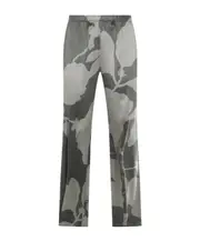 GREY AND WHITE PANTS 42 Gray