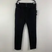 True Religion Jeans GENO Relaxed Slim Tag 36 Measures 34x34 NO FLAP SN Black