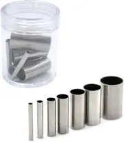 Clay Cutters,7Pcs Hole Hollow Punch Cutter Set Stainless Steel Indentation Round Circle Shape Cutters Mold Ceramics Dotting Baking Mold Cutter Punch T
