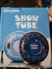 Buytwo Inflatable Snow Tube Sled - Blue New