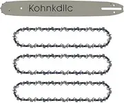 Guide Bar and 2 Pack Chainsaw Chains Combo (16" 325 050 66dl (3 chains+1 bar))