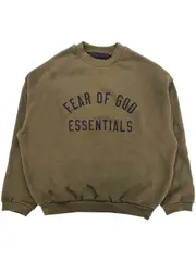 [FEAR OF GOD ESSENTIALS] logo-print sweatshirt L Green