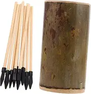 Totority 1 Set Traditional Tossing Game for Family Arrows Pot Enhance Hand Eye Coordination for Outdoor Parties Gatherings