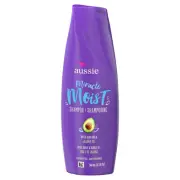 Aussie Miracle Moist Avocado & Jojoba Oil Shampoo, Paraben Free 12.1oz (24 Pack)