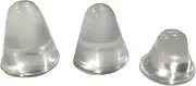 Cone Shaped Clear Rubber Bumpers - 16 PC Combo - Made in USA - Tall Rubber Feet Spacers for Electronics Computer Audio Equipment Car Truck Bug Deflector Cutting Boards Picture Frames Cabinet Door