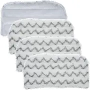4 Pack Steam Mop Replacement Pads Compatible with Shark Steam Mop S1000 S1000A S1000C S1000WM S1001C, Reusable Stem Mop Pad, Microfiber & Washable Soft Steam Cleaner Pad